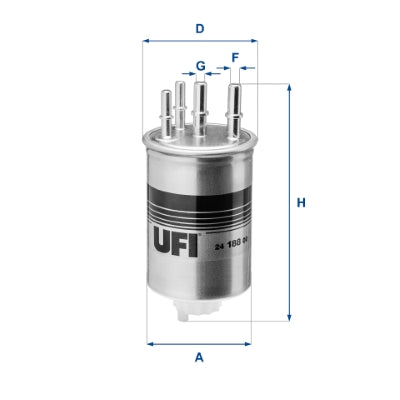 UFI Filters Fuel Filter 24.188.00