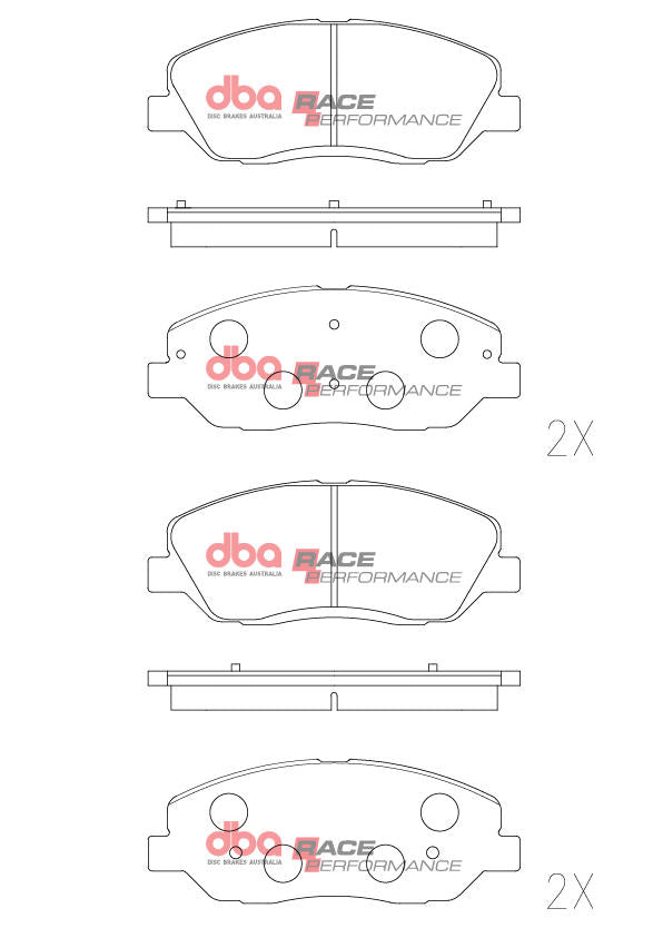 DBA Race Performance Brake Pad Set DB2275RP