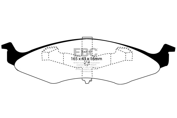 EBC Dodge Front Pads DP21202