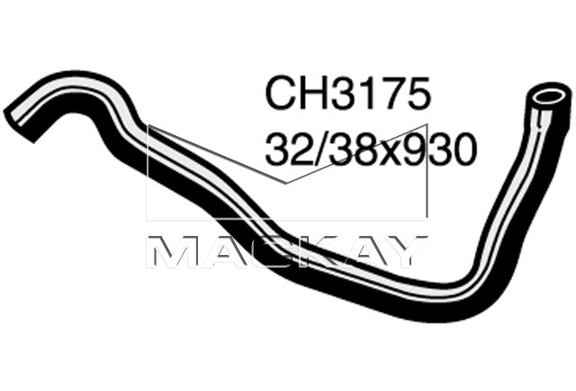 Mackay Top Radiator Hose CH3175