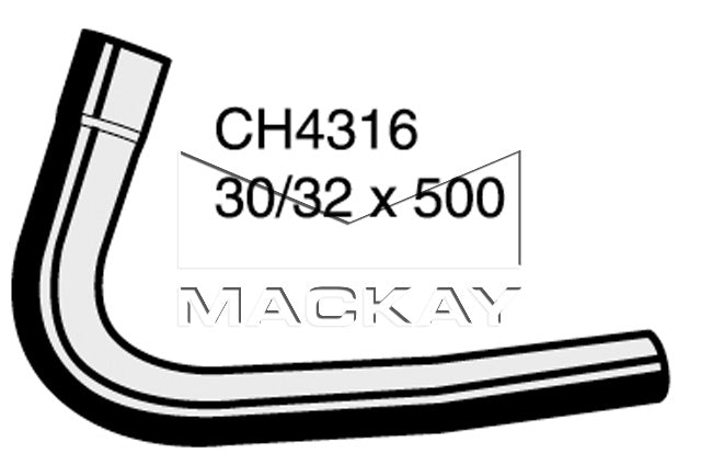 Mackay Top Radiator Hose CH4316