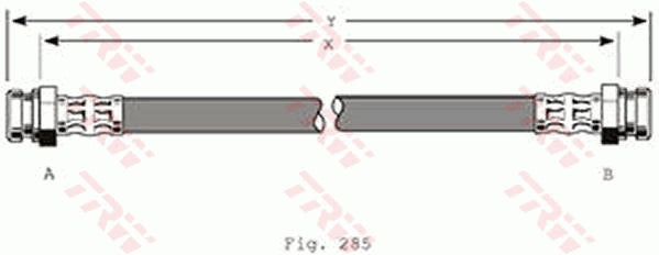 TRW Brake Hose PHA219