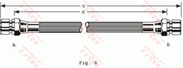 TRW Brake Hose PHA123