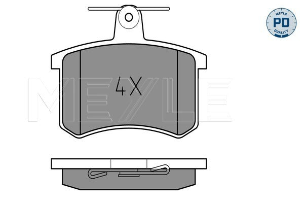 MEYLE Brake Pad Set 025 211 4416/PD