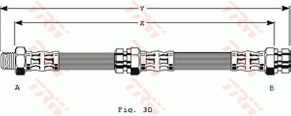 TRW Brake Hose PHB141
