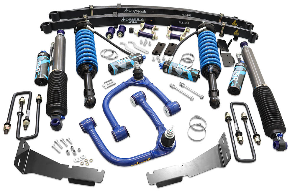 Formula 4x4 2 Inch to 3 Inch Adjustable Formula 4x4 Lift Kit to suit Toyota Hilux GGN, GUN Rogue Wide-Body & GR Sport 2022-2025