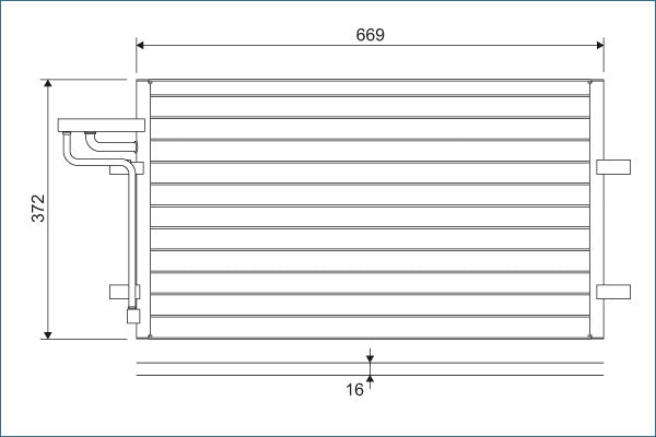 Valeo AC Condensor 818046