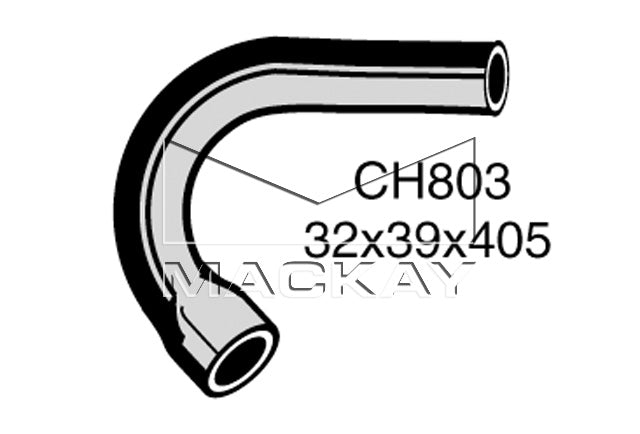 Mackay Top Radiator Hose CH803