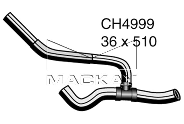 Mackay Bottom Radiator Hose CH4999
