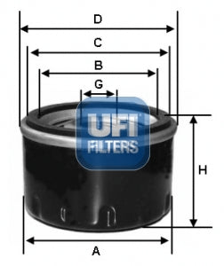 UFI Filters Oil Filter 23.134.01