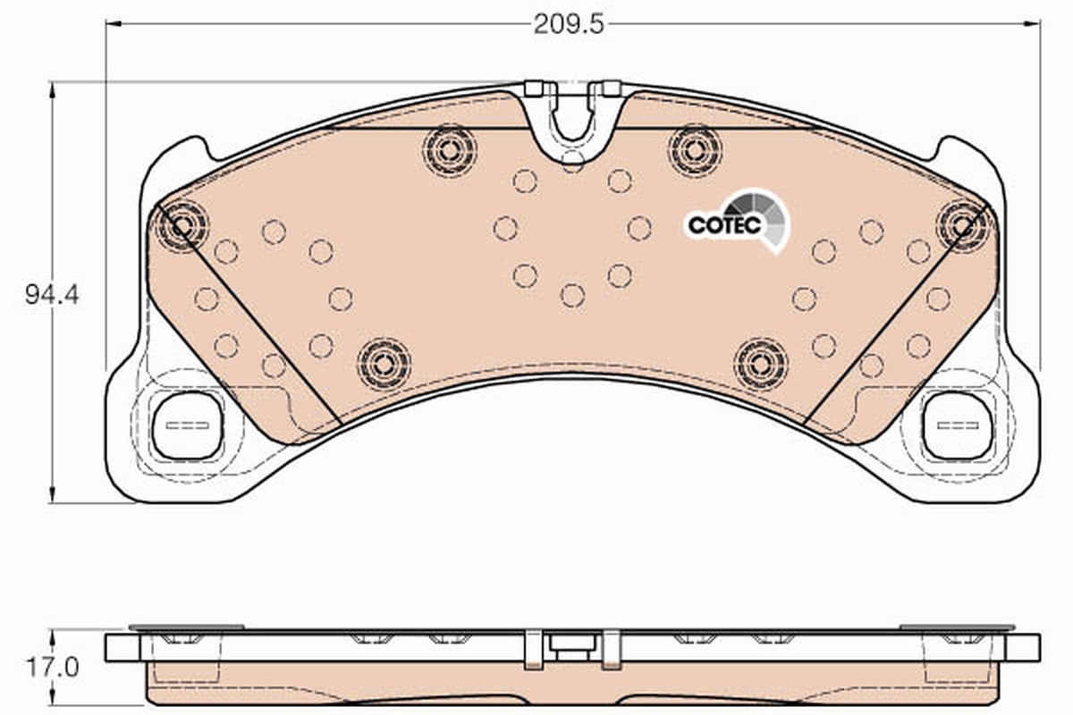 TRW Brake Pad Set GDB2004