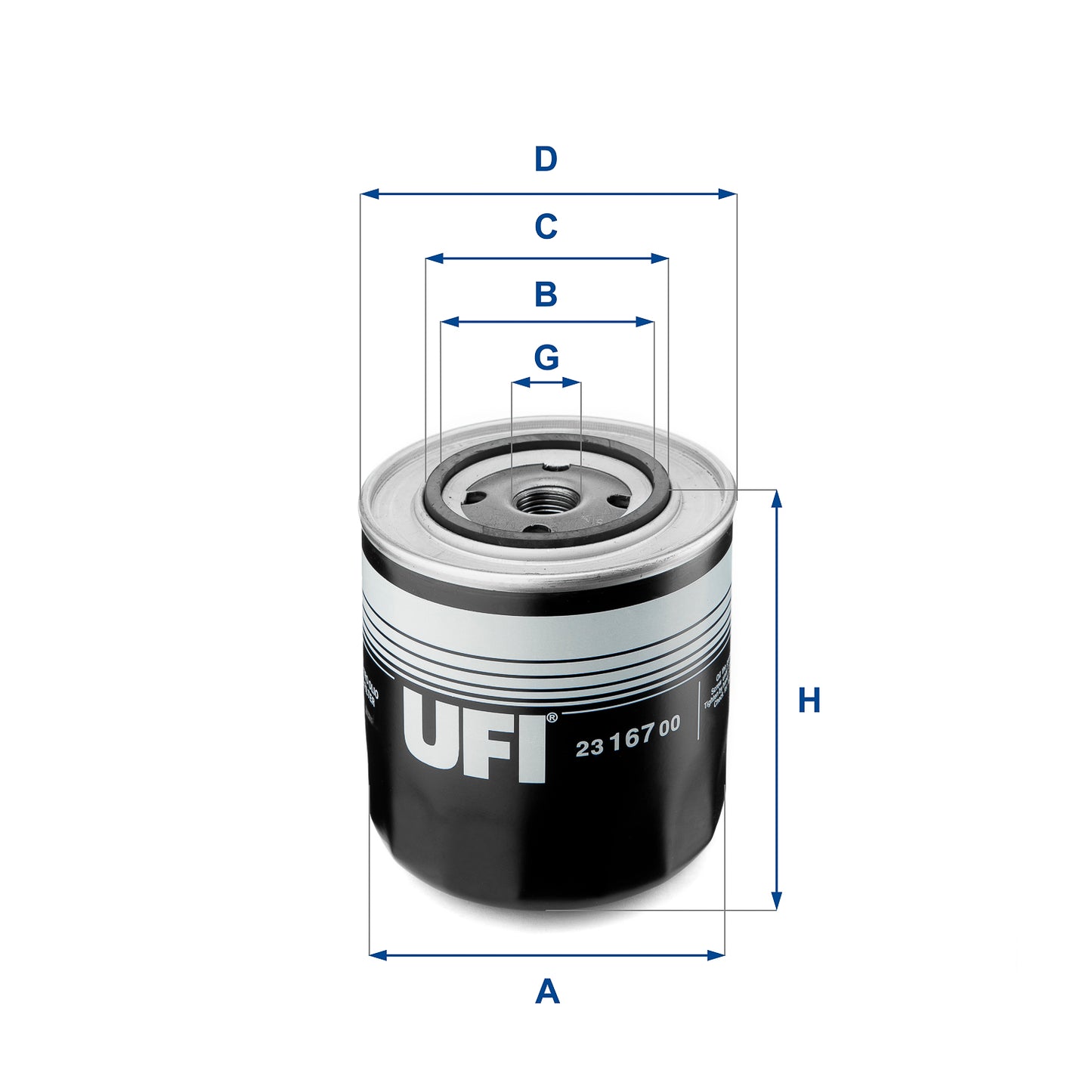 UFI Filters Oil Filter 23.167.00