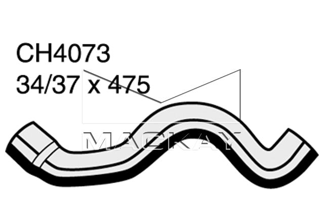 Mackay Top Radiator Hose CH4073
