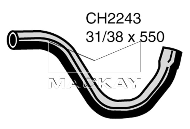 Mackay Bottom Radiator Hose CH2243