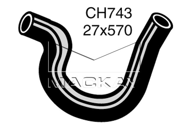 Mackay Bottom Radiator Hose CH743