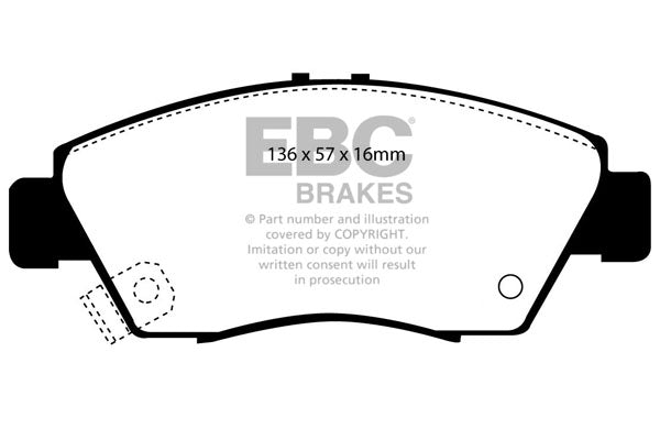 EBC Honda Civic Front Pads DP2891