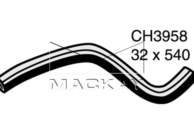 Mackay Bottom Radiator Hose CH3958