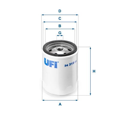 UFI Filters Fuel Filter 24.319.01