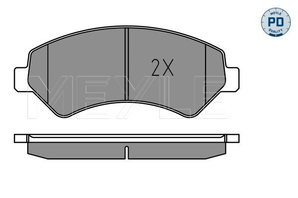 MEYLE Brake Pad Set 025 244 6619-2/PD