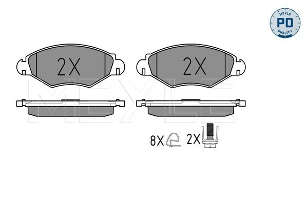 MEYLE Brake Pad Set 025 235 9718/PD