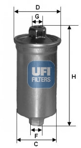 UFI Filters Fuel Filter 31.699.00