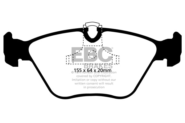 EBC Bmw Z4 / Mg Front Pads DP21552