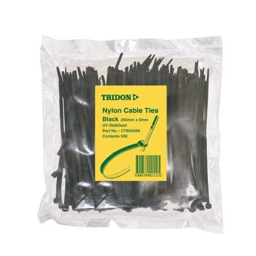 Tridon Cable Tie Black 100X3mm Pack Of 500 CTB103BK