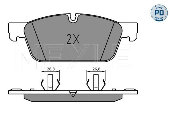 MEYLE Brake Pad Set 025 255 3119/PD