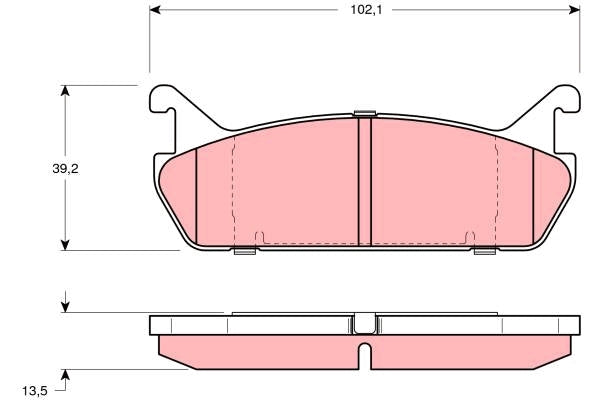 TRW Brake Pad Set GDB887DT