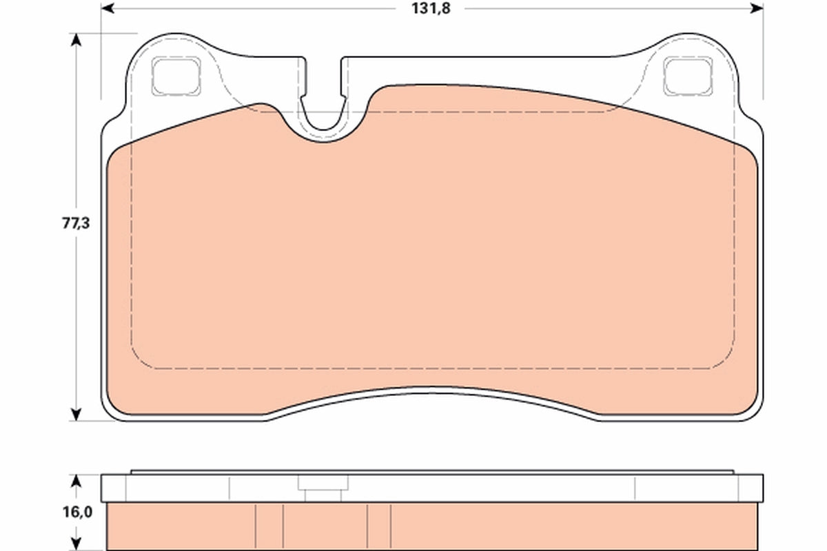 TRW Brake Pad Set GDB1912
