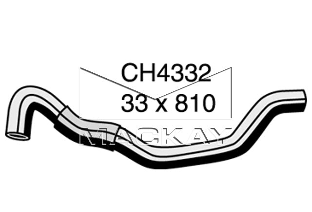 Mackay Top Radiator Hose CH4332