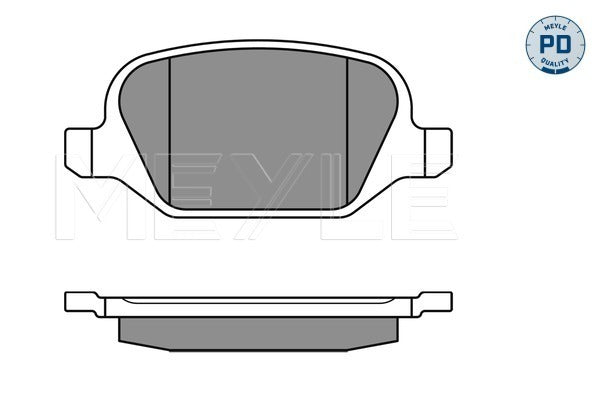 MEYLE Brake Pad Set 025 236 0113/PD
