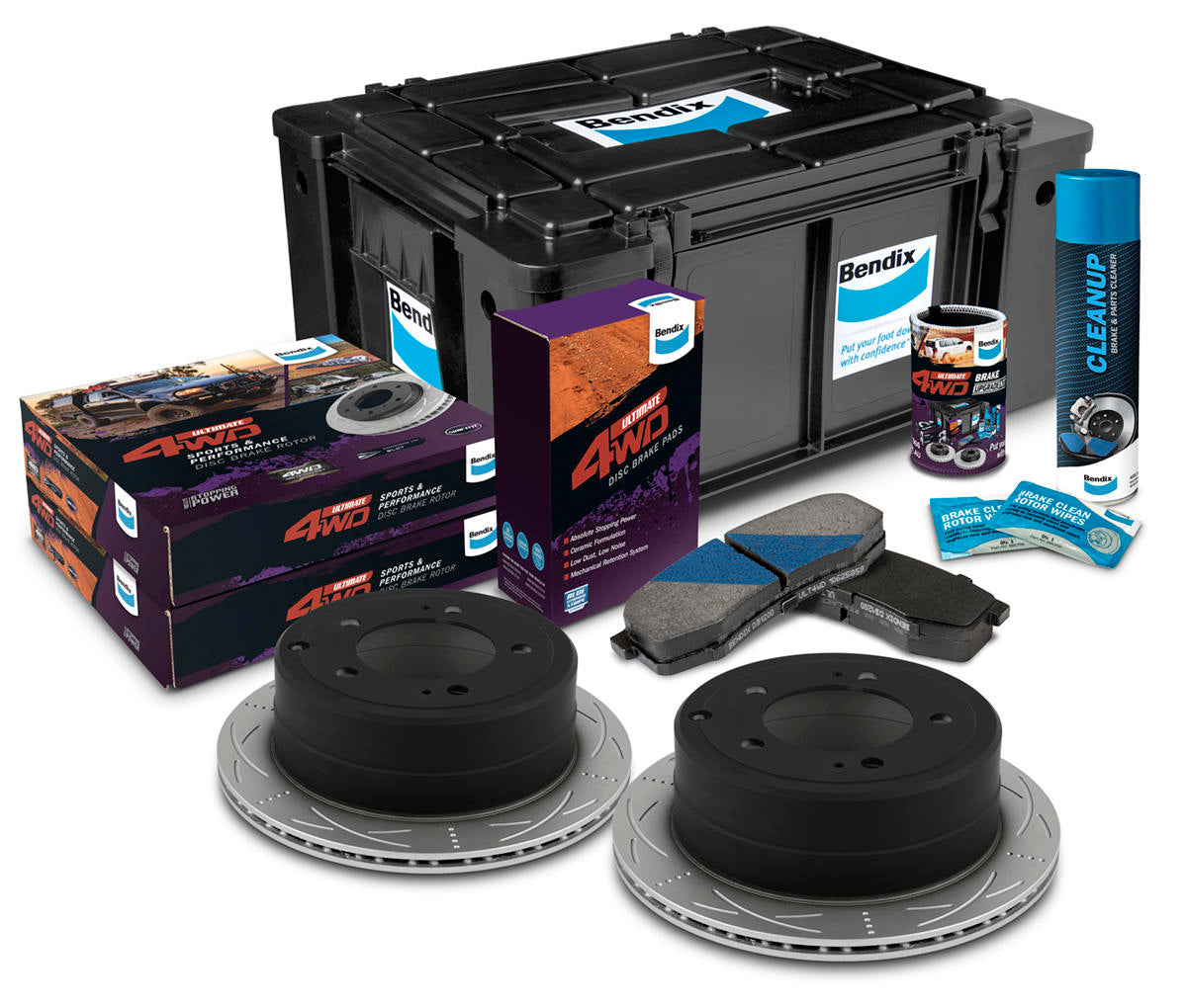 Bendix Ultimate 4x4 Brake Upgrade Kit U4WD-BUK74