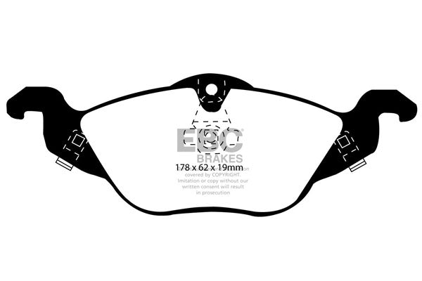 EBC Holden Astra 98- Non Abs Front Pads DP21184