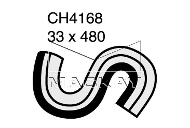 Mackay Top Radiator Hose CH4168