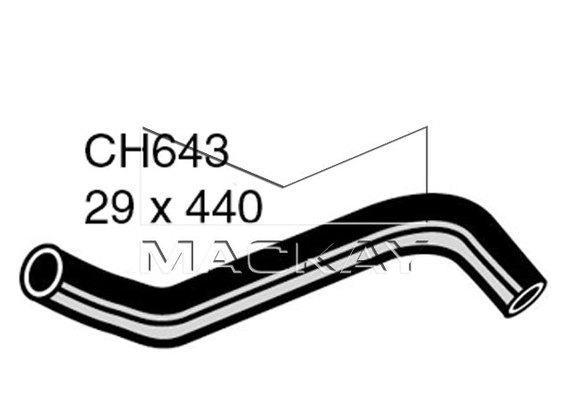 Mackay Bottom Radiator Hose CH643