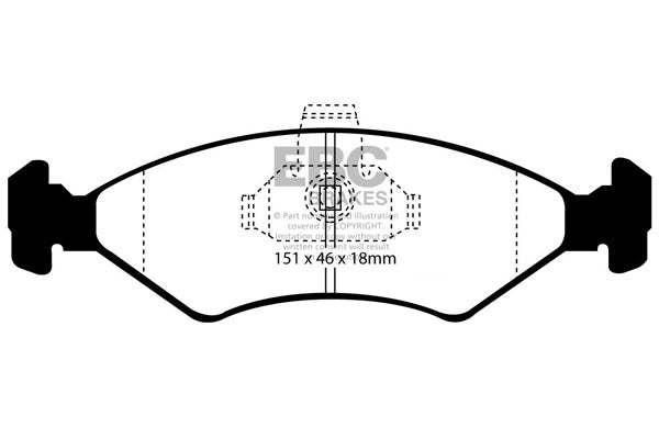 EBC Ford Fiesta/Puma Front Pads DP21051
