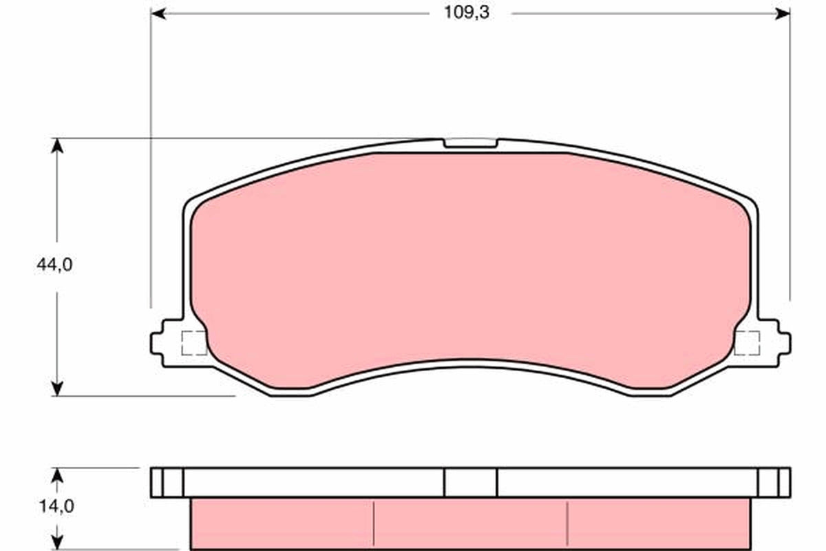 TRW Brake Pad Set GDB3237