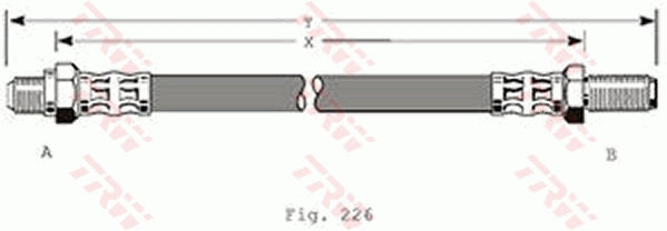 TRW Brake Hose PHC102