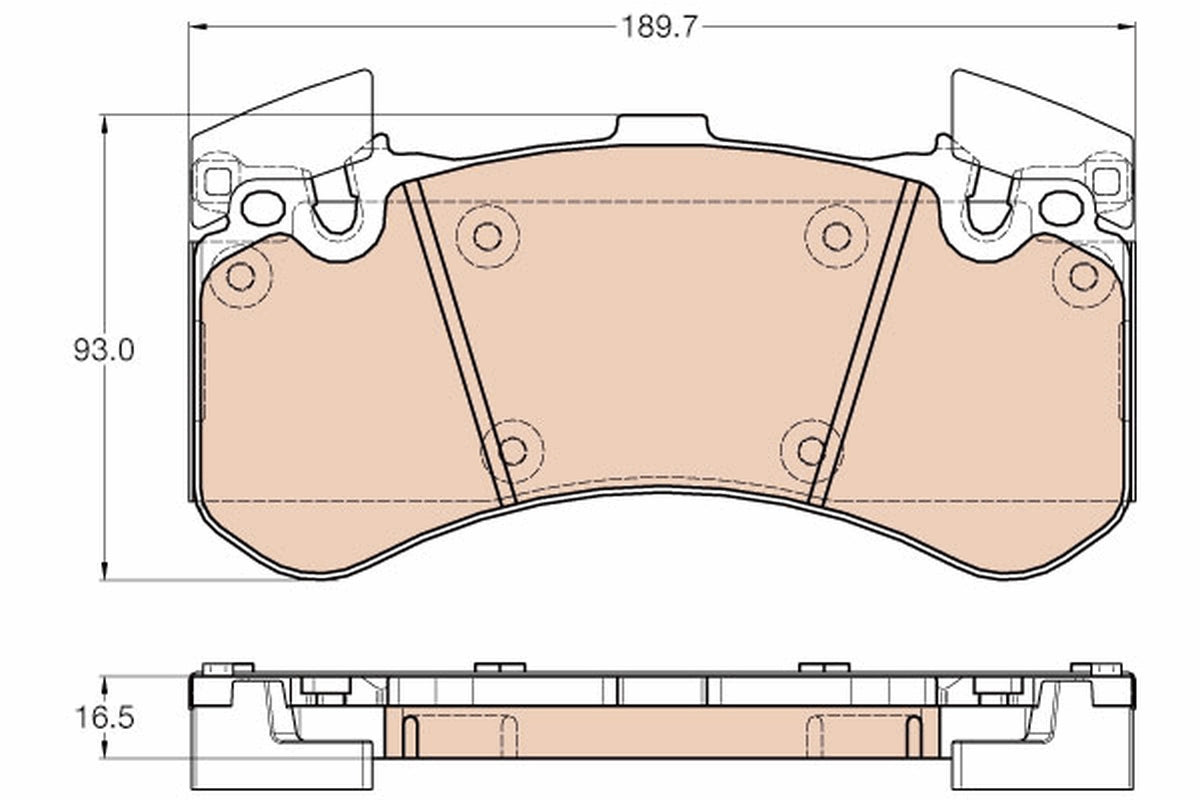 TRW Brake Pad Set GDB1976