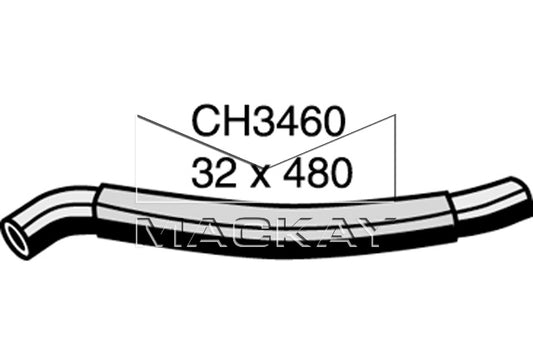 Mackay Top Radiator Hose CH3460