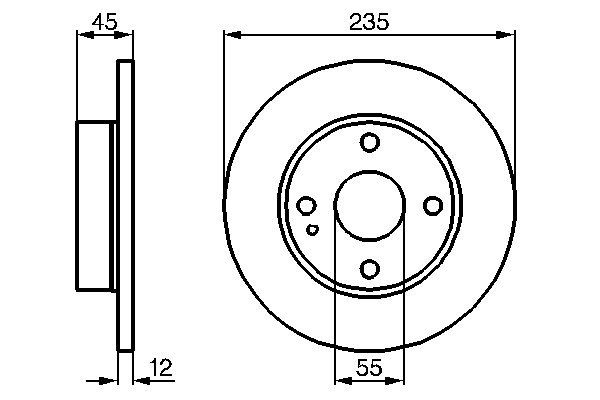Bosch Starter Motor 12V 9Th Cw 1986S00806