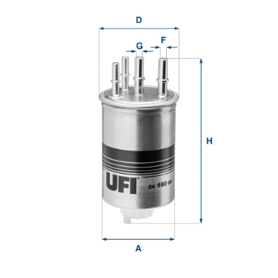 UFI Filters Fuel Filter 24.190.00