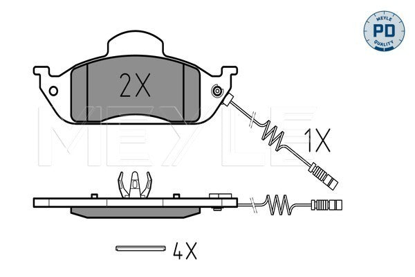 MEYLE Brake Pad Set 025 231 9317/PD