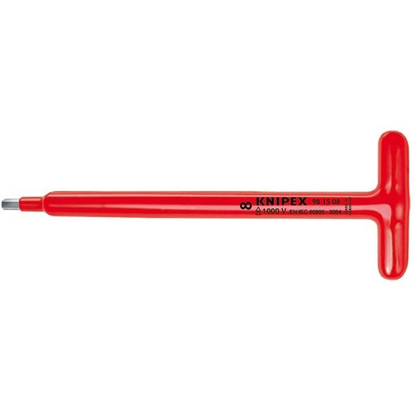 KNIPEX 1000V Screwdriver Hex With T-Handle 250Mm 981505