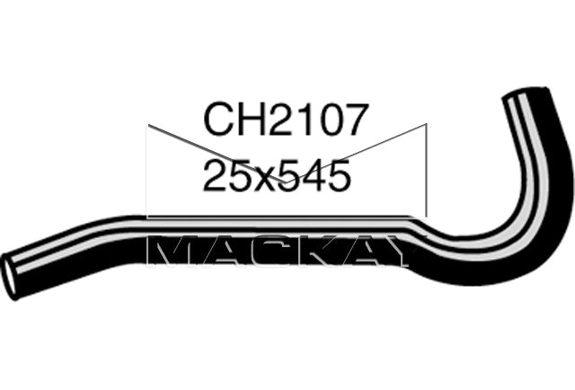 Mackay Top Radiator Hose CH2107
