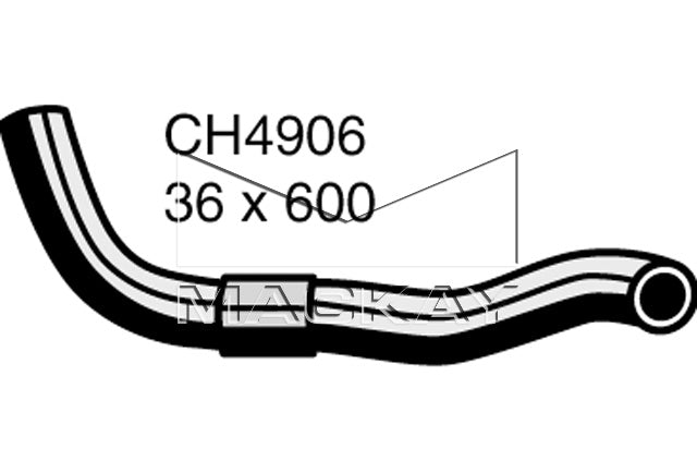 Mackay Bottom Radiator Hose CH4906