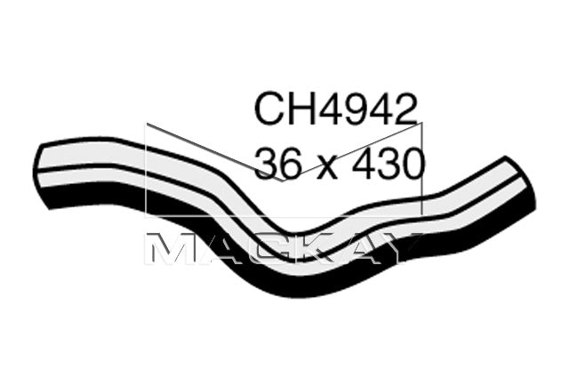 Mackay Top Radiator Hose CH4942