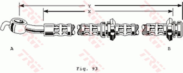 TRW Brake Hose PHD173