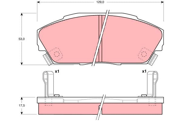 TRW Brake Pad Set GDB3034DT